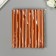 Surgut for printing the rod "bronze" shine 13.2x1.1 cm