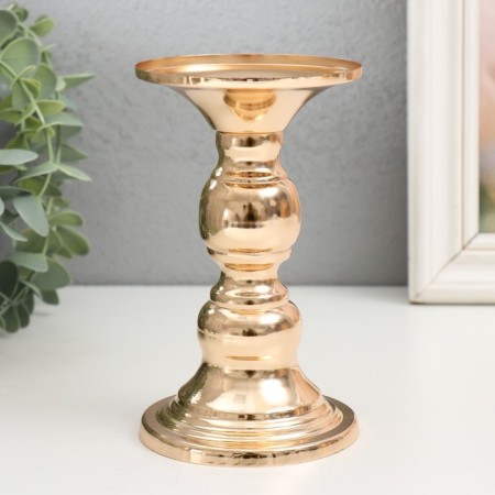 Summary Metal for 1 candle "Grade Ap" Gold 8x13.5 cm-1