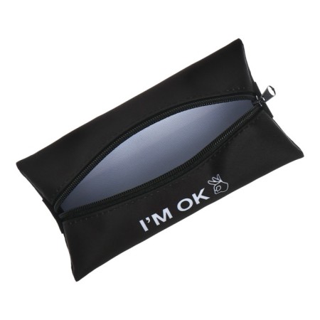 Penal is soft, 1 compartment, 95 x 200 mm, flat, PM-Shr28 I`m OK, with a notebook rubber band,-6