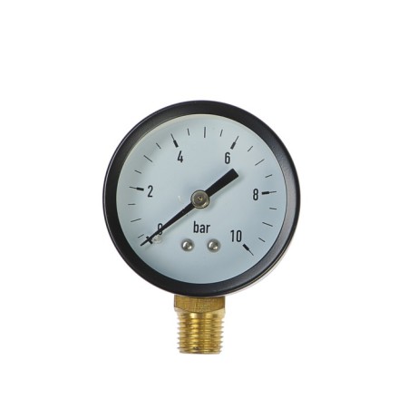 Manometer Taen, radial, 10 atm, d = 50 mm, external thread 1/4 "-1