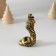 Polystone souvenir "Cobra in the cylinder" Black-gold 3.6x6 cm
