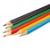 Color pencils, 6 colors, trihedral, mixes