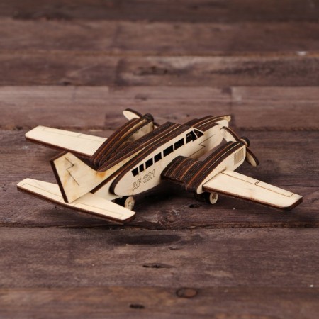 Wooden designer. Country model "Airplane. Cessna "-1