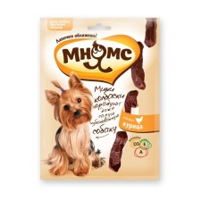 Мини-колбаски "Мнямс" для собак мелких пород, с курицей, 75 г.