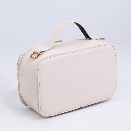 Bag Cross-Bodi with a zipper, white color-2
