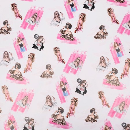 Glossy packaging paper "ladies", bilateral, 70 x 100 cm-3