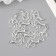 Decor for creativity Metal "Snake" silver 3.4x1.8 cm