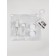 Storage set, in a case, 4 objects, transparent/white color