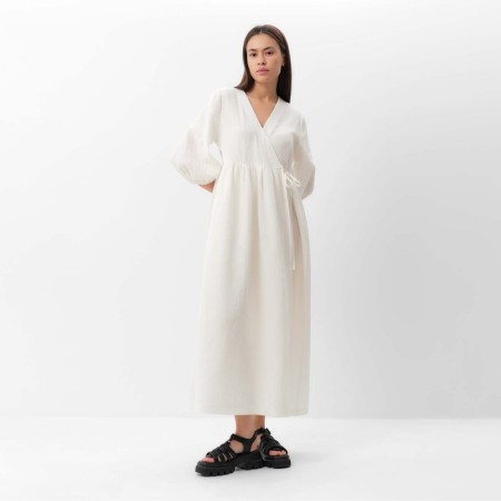 Women's dress Mist Summer Time, Midi, p. 44-46, white-5