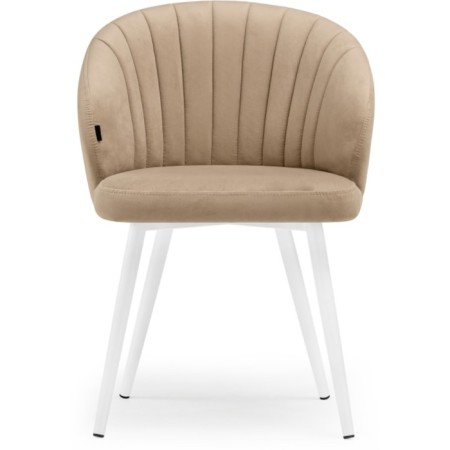 Banbu Velutto 05 Metal/velor, white/beige 54x50x76 cm.-1