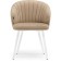 Banbu Velutto 05 Metal/velor, white/beige 54x50x76 cm.