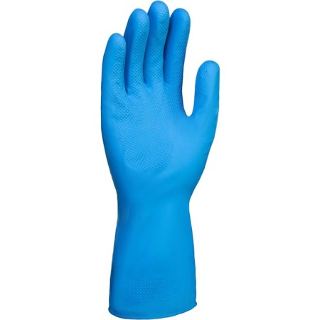 DOG LH040 Latex household gloves with h/B spraying blue size 7 (s)