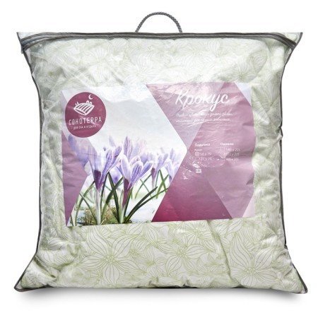 Pillow STH-crocus 70x70cm, micro-fiber, calico, hl 100%-1