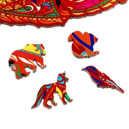Figure puzzle "Fox", series "Funny toys"-4