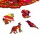 Figure puzzle "Fox", series "Funny toys"