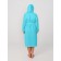 Women's robe with a hood, size 70, turquoise color