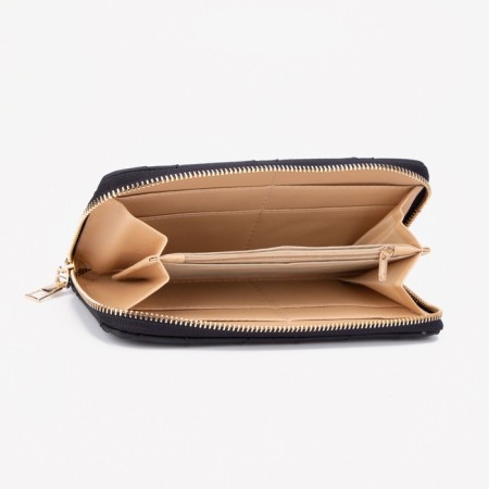 Women's wallet with lightning, black color-2