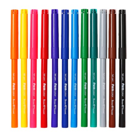 Flomasters 12 -cv BrunovisConti Funcolor, layer, circle, in cards box-1