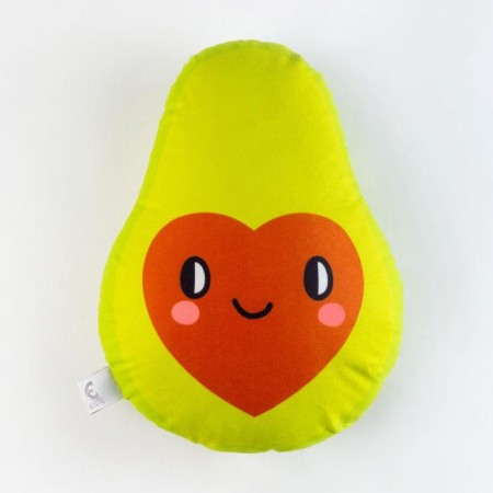 Decorative Ethel Pillow "Avocado Heart" 32x40 cm, velor, 100% p/e-2