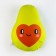 Decorative Ethel Pillow "Avocado Heart" 32x40 cm, velor, 100% p/e