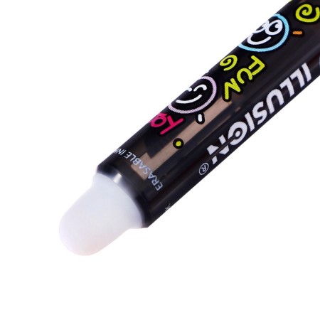 Gel handle washed by BIC Gelocity Illusion, node 0.7 mm, black ink, price for 1 pcs-11