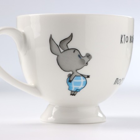 Coffee steam porcelain "Winnie Puh", 220 ml-5