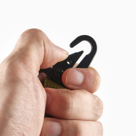Tourist Retractor with Carabin "Adventure" for keys, 18 cm-3