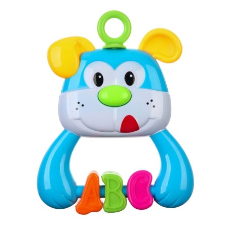Rattle "dog", color mix, crush me-2