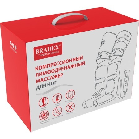 Compression lymphatic drainage legs Bradex KZ 1167, knee heating, black-2
