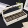Casket wood for watch 6 departments "Style" white 12.7x8x33 cm