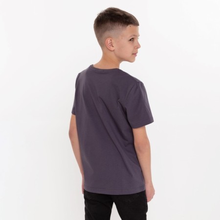 T-shirt for a boy, gray color, height 134-140 cm-2
