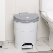 Garbage container with a pedal 19 liters, marble color