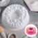 Form for mousse desserts and pastries are the “sea foam”, silicone, 24 × 8 cm, white color