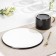 Tea couple ceramic with a spoon "Silhouette", 2 items: 260 ml mug, plate d = 19.6 cm, MIX drawing