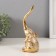 Souvenir Polystone "Elephant. Indian patterns" gold 7x6.5x19 cm