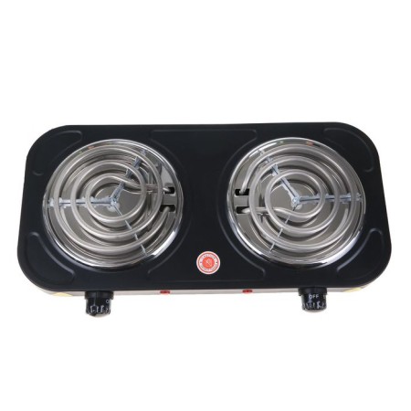 Electric tile Sakura PE-03V, 2000 W, 2 burners, black-1