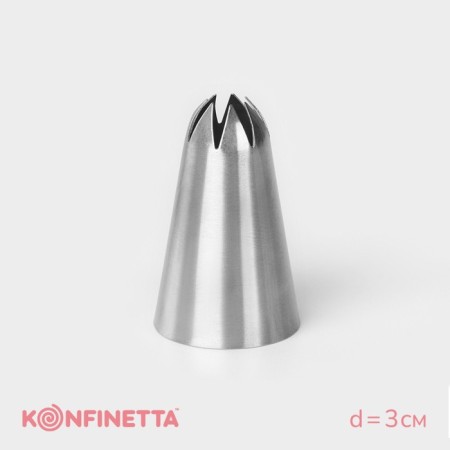 Konfinett Konfinett Nazadka “Closed Star”, D = 3 cm, Exit 1.8 cm, stainless steel