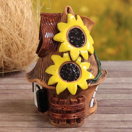 Aroma lace house "Sunflower", 16 cm, handmade, mix-3