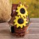 Aroma lace house "Sunflower", 16 cm, handmade, mix