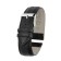 Watch strap, male, 20 mm, harness 90 mm, larynx 110 mm, genuine leather, black