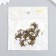 Decor for creativity Metal "Spider" set 10 pcs bronze 1.8x1.8 cm