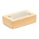 Packaging for products, craft with a window, 23 x 14 x 6 cm, 1.9 l, set 10 pcs.
