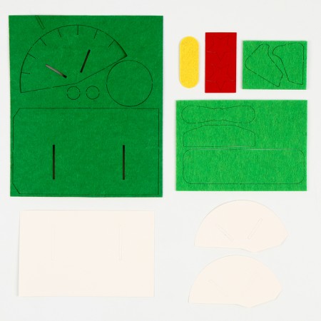 Set for creating a toy made of felt "plane"-2