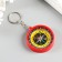 A keychain with a compass Round mix 4.5x4.5x1 cm