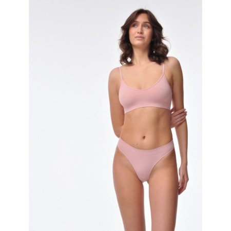 Female top on thin straps in the rubber Mirey Top V-Cutout Spala Stretta, size 44-46, pink color-6