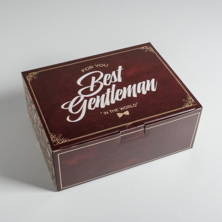 Box Gift team, packaging, "gentleman", 30 x 23 x 12 cm