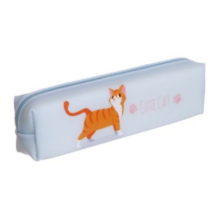 School pencil case with a zipper "cat", mix-6