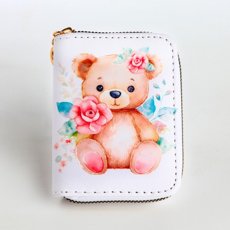 Children's wallet with lightning, white color-3