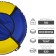 Tubing-vatrushka, case diameter 110 cm, MIX color