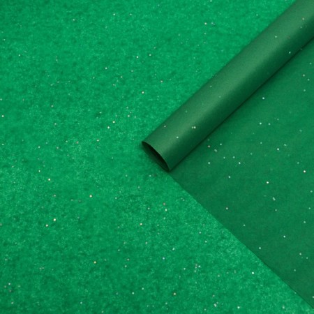 Paper Pacific, "Confetti", dark green, 50cm x 10 m